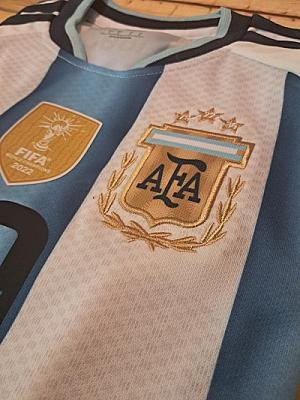 CAMISETA ARGENTINA CELESTE BLANCA TALLE ESPEC. foto 3