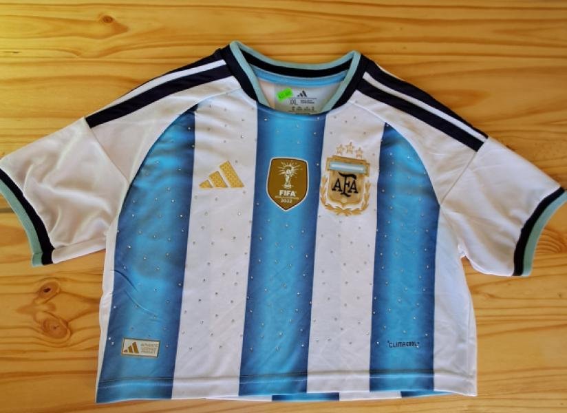 CAMISETA ARGENTINA DAMA CON STRASS