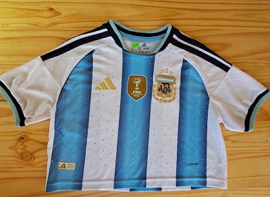 CAMISETA ARGENTINA DAMA CON STRASS foto 1