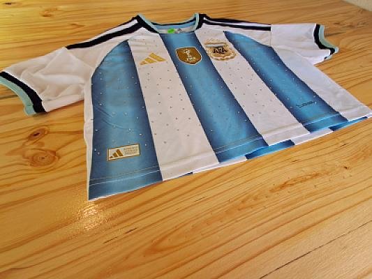 CAMISETA ARGENTINA DAMA CON STRASS foto 2