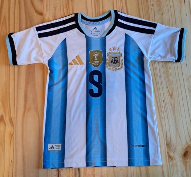 CAMISETA ARGENTINA CELESTE BLANCA NIÑO