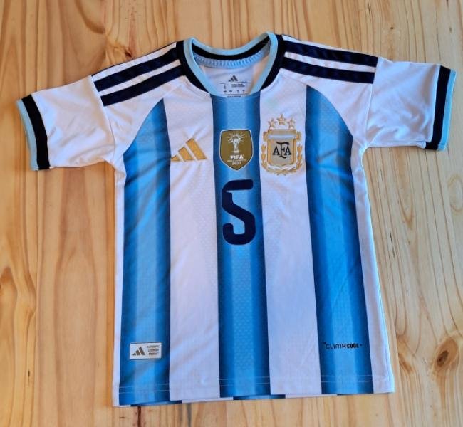 CAMISETA ARGENTINA CELESTE BLANCA NIÑO